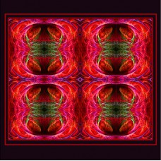 FRACTAL ART DESIGN GREETING CARD Draconis 4